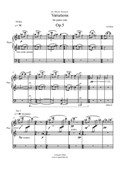 Variations for piano solo